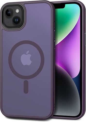 Image of iPhone 13 Magsafe Hard Back Case | Matte Design & 360 Protection | Military-Grade Apple iPhone 13 Cover | Strong Magnet Back - Purple