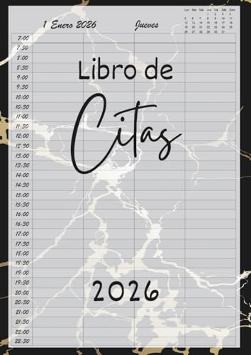 Imagen de Libro de Citas 2026: Agenda para peluquería y estilistas