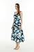 Matchable Family Hawaiian Luau Maxi Tiered Dress, Orchid Breeze Navy, Women, X-Large
