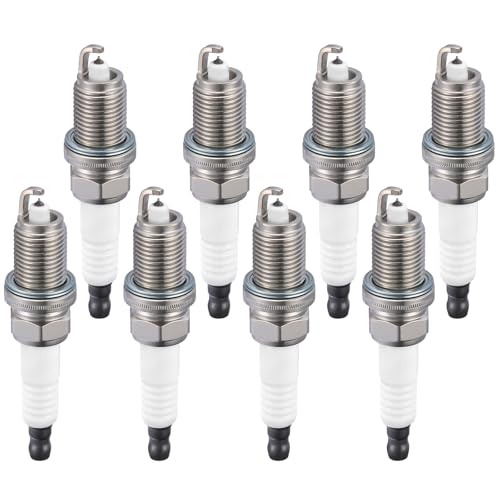 Image of 97932 Iridium Spark Plugs 8 Pack - Compatible with Dodge Dakota 2005 2006 2007, 4.7L Engine - Replaces IZFR5L-11, IZFR5L11 Spark Plug
