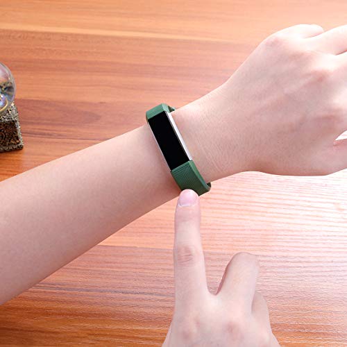Maledan Compatible with Fitbit Alta Bands, Replacement Band for Fitbit Alta HR/Alta/Ace, Large, Green - Thumbnail 6