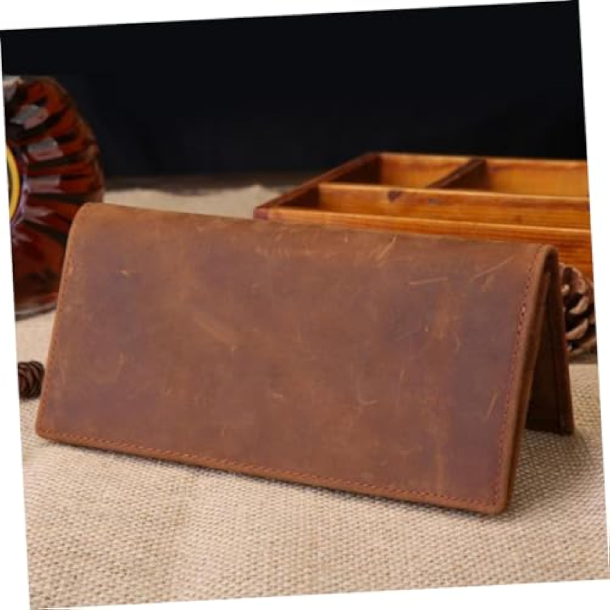 Cowhide Vintage Wallet for Men, Compact Coin Purse