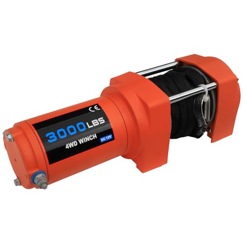 Winche eléctrico sintético ANPART 3000lb para 4x4 miniatura 2