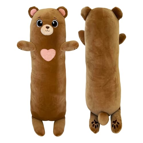 Cuddle Paws Stuffed Animal Long Bear Body Pillow – Soft...