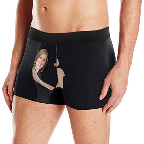 Custom Men's Boxer Briefs Funny Pose with Wife's Face Boxers for Men Underwear Shorts4