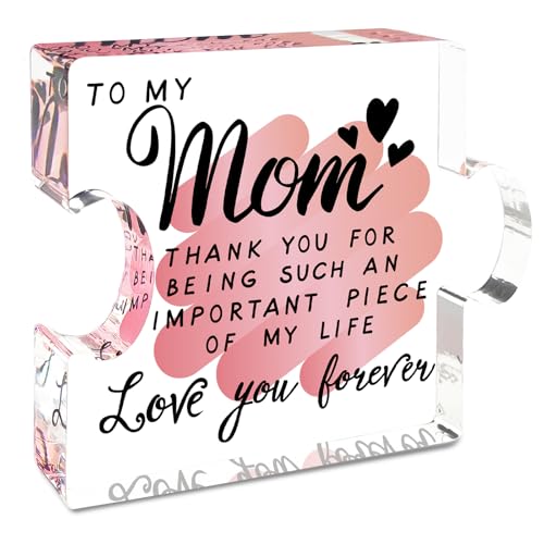Gifts-for-Mom-Mothers-Day-Gifts-from-Daughter-Son-Best-Mom-Ever-Gift-Mom-Birthday-Present-Puzzle-Shaped-Acrylic-Plaque-Desk-Decorations-PresentMom-pink Gifts for Mom Mothers Day Gifts from Daughter Son Best Mom Ever Gift Mom Birthday Present Puzzle Shaped Acrylic Plaque Desk Decorations PresentMom pink