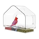 for Birds | Acrylic Mounted Feeding Tool - Window Clipboard, for Family Use Indoor Outdoor in Garden Terrace Patio