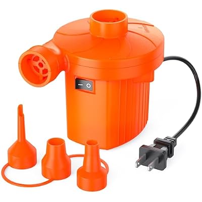 Electric Air Pump for Inflatables,Portable Quick-Fill Air Pump with 3 Nozzles,110-120V, Inflator & Deflator Pumps for Outdoor Camping, Air Mattress Beds,Boats,Inflatable Cushion,Couch,Pool Floats