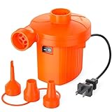 Electric Air Pump for Inflatables,Portable Quick-Fill Air Pump with 3 Nozzles,110-120V, Inflator & Deflator Pumps for Outdoor Camping, Air Mattress Beds,Boats,Inflatable Cushion,Couch,Pool Floats