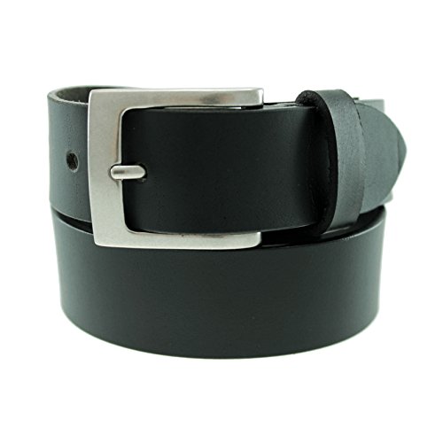 Thomas Bates Liberty Leather Belt Elements - Nickel Buckle