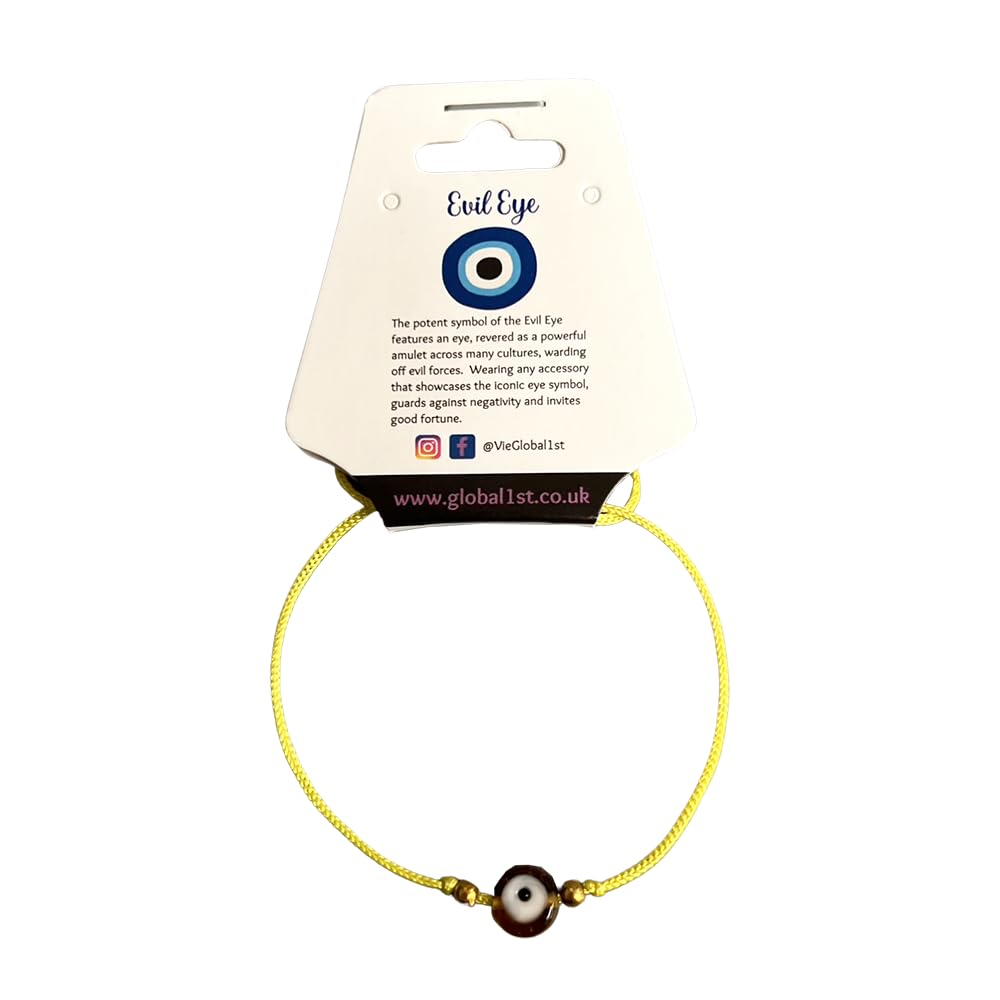 VIE Evil Eye Coloured Bracelet (Yellow)