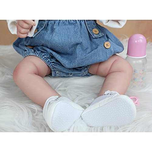 YIHANGG 60 cm Weiches Silikon Reborn Babypuppe Für Mädchen Realistische Blondes Haar Prinzessin Kleinkind 3D-Farbe Haut Art Puppe Weihnachten Geburtstagsgeschenk – Bild 8