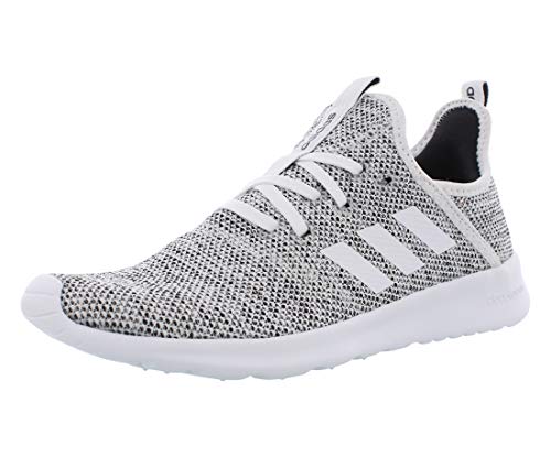 adidas Women's Cloud foam Pure Running Shoe, White/White/Black, 7.5 US