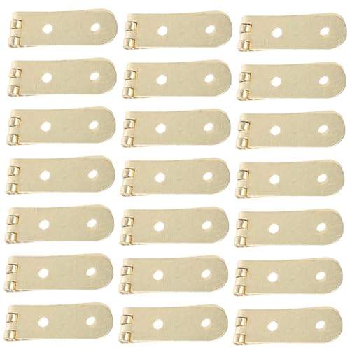 LOORGVEL 30個 ミニヒンジ 木製ジュエリーボックス用 レトロデザイン 鉄製耐久性 宝箱蝶番 小型キャビネット用 木工アクセサリー