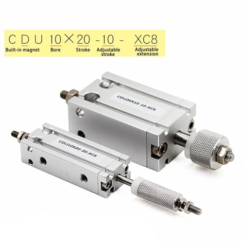 Vérin pneumatique CDU25X60 solution stop vibrations course réglable