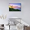 TISHIRON Canvas Prints Seascape Wall Art Modern Home Decor Landscape Poster Living Room Bedroom Decoration Artwork Painting Framed Ready to Hang, 18x12in #1