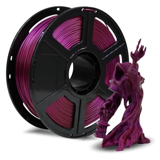 FLASHFORGE Rapid PLA Filament 1.75mm +/- 0.02mm Abyssal Red, Max 500mm/s High Speed Printing, 3D Printer Filament 1kg(2.2lbs), Changing Colors with Light, Perfectly Hide The Layer Line