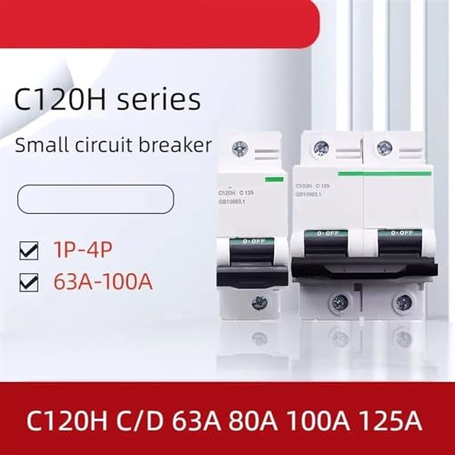 Disjoncteur électrique C120H type C 3P 100A pour tableau fort courant - 2