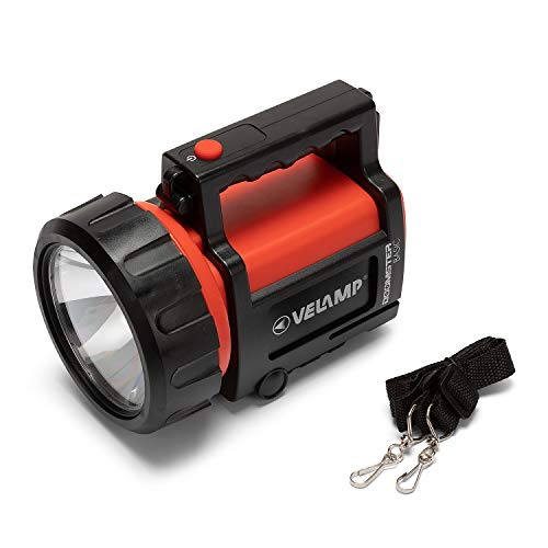 Phare LED rechargeable Velamp IR666-DRY en plastique rouge 1W