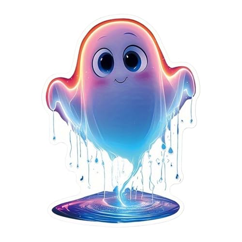 Yhsioaklo Pegatinas Fantasmas | Pegatinas Pequeñas Para Equipaje De Fantasmas | Calcomanía Adhesiva Impermeable Para Decorar Coche Skateboard Equipaje Portátil Refrigerador