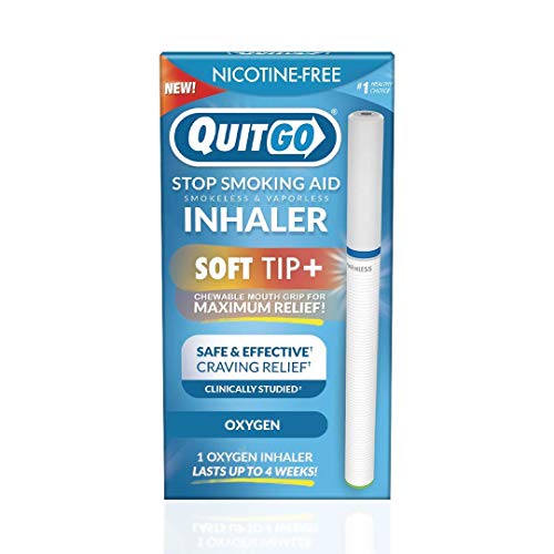 Quit Smoking Aid Oxygen Inhaler + Soft Tip Chewable Filter to Help Curb