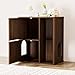 MATONELL 31.5-inch Cat Litter Cabinet with Cat Tree – Modern Concealed Litter Box Furniture Featuring Dual Cat Doors, Storage Shelves for Living Room,Walnut