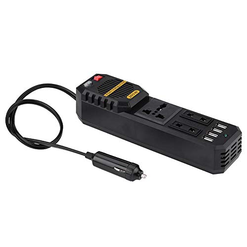 Car Power Inverter, AC Car Inverter con adattatore sostituzione per auto USB 200W DC 12V a AC 220V Car Power Inverter Convertitore Accendisigari Caricabatterie USB Universale