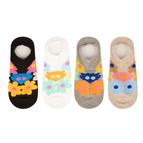 Image of Benefeet Sox Cute No Show Socks for Women Girls Fun Patterned Cotton Low Cut Liner Socks for Loafers Flats