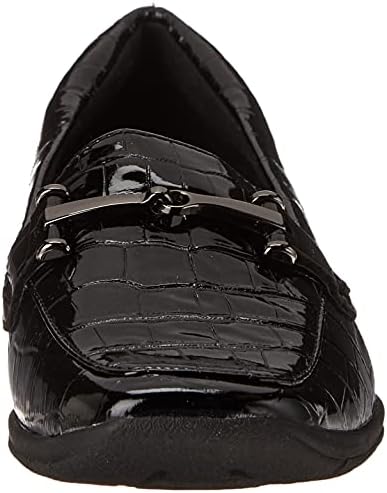 Easy Spirit Women's Amelia3 Loafer Flat, Black 001, 7.5 Wide | Image 1