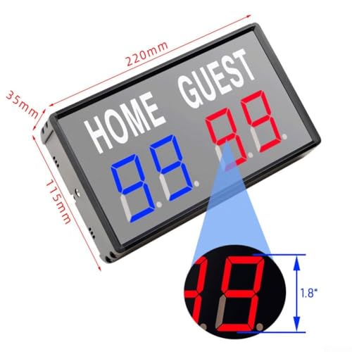 Marcador digital portátil con control remoto para eventos deportivos miniatura 6