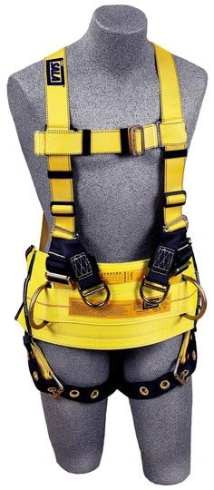 3M DBI-SALA Delta Derrick Harness with Belt 1102353, Yellow, Large, 1 EA