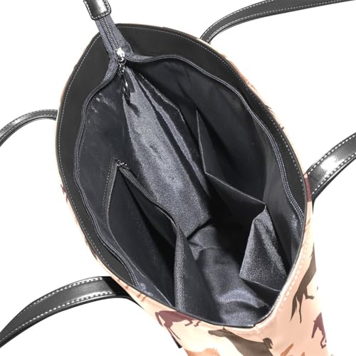 Image of Top Handle Bag for Women Vegan Leather Lady Purse Shoulder Bag