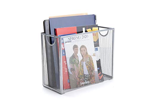Mind-Reader-FILEBASK-SIL-Metal-Mesh-Storage-Letters-Legal-Documents-Folders-Office-Organization-Silver-File-Basket