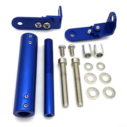 Yhenlovtt Support de navigation GPS pour téléphone de moto - Pour petits modèles tout-terrain - En alliage d'aluminium - Bleu