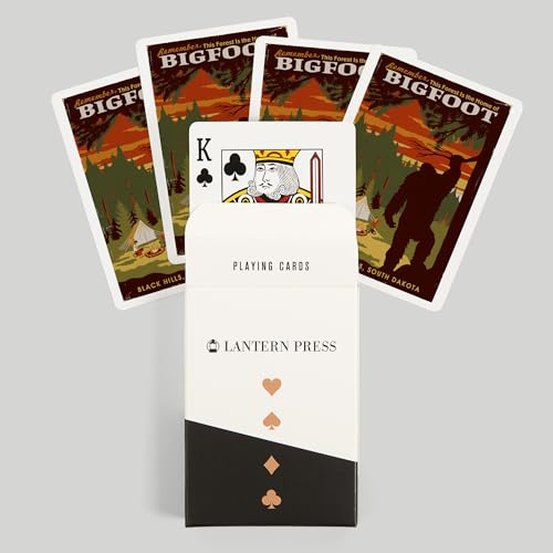 Lantern Press naipes póker tamaño estándar 52 cartas miniatura 6
