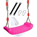 ケンコバハンズ 子供 激笑 お家 で ブランコ 自宅 室内 お庭 で お手軽 ブランコ 遊び (ピンク（赤）)