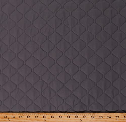 Premium Medium Gray Single-Faced Quilted Polyester-Cotton Fabric - 44" Wide, Perfect for Versatile Projects by The Yard