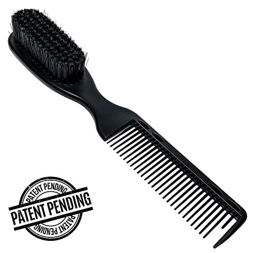 TRU BARBER PRO Fading Brush, Barber Fade Brush, Cleaning Brush for clippers,Beard Brush - Thumbnail 5