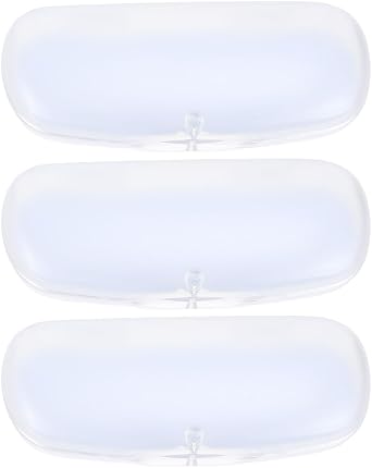 3 Pcs Glasses Case Pvc Spectacle Case Clear Glasses Sunglass Protector Eyeglass Container Student Storage Box Simple