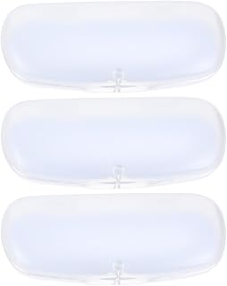 3 Pcs Glasses Case Pvc Spectacle Case Sunglasses Organizer Case Clear Glasses Sunglass Protector Plastic Shot Glasses Eyeglass Container Sunglass Case Student Storage Box Simple, Transparent