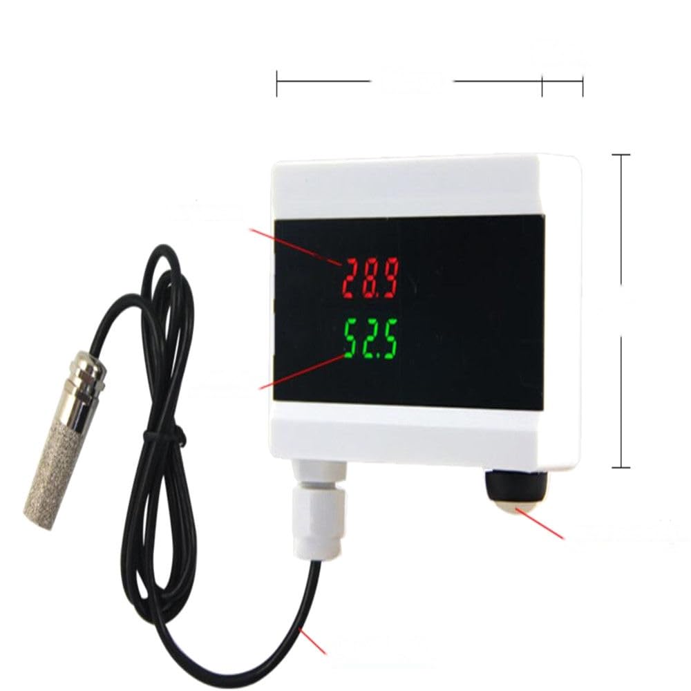 Termómetro higrómetro para el hogar con aplicación de 2,4 GHz, sensor de temperatura y humedad, monitor de registro