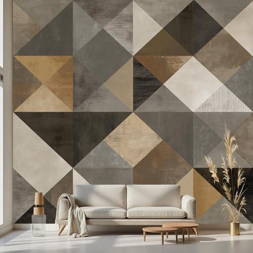 Kioldoq Abstrakt Fashion Tapete 400 x 280 cm, Geometrie Dreieck...