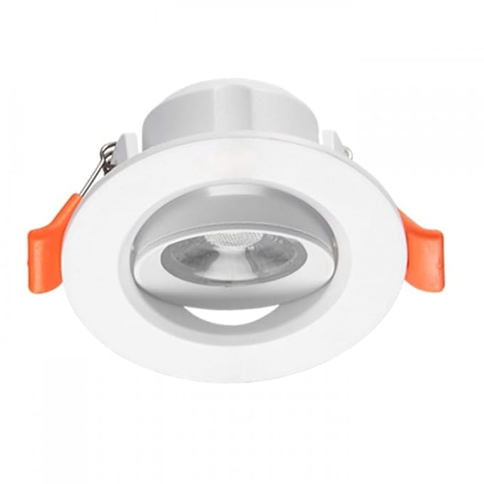 GLEXIER L e d Concealed Down Light Moveable Led Downlighter, Recessed Led Downlight for Ceiling, Led Ceiling Light for Home & Hall, Red, Medium,