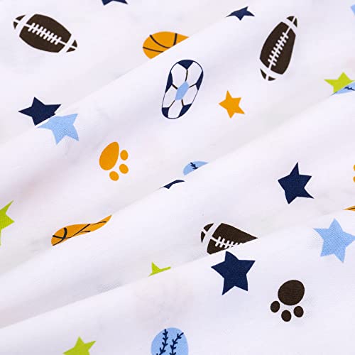 Image of UOMNY Sports Theme Toddler Boys Pillowcase - 2 Packs Standard Soccer Printed Kids Pillow Case - 13x18 Inch Basketball Nursery Bedding Pillowslip Travel Pillow Cover Football Infant Pillowcase