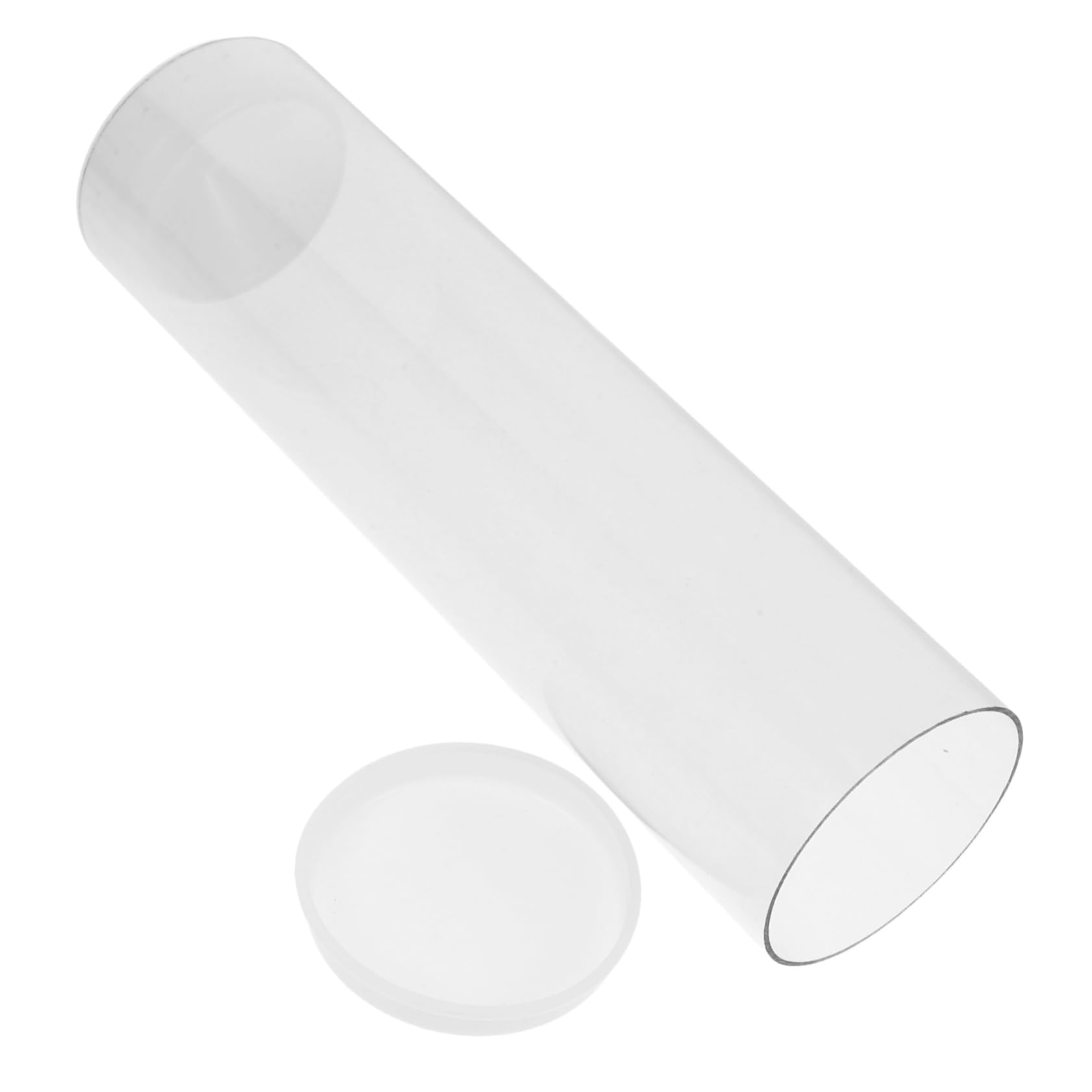 Cabilock Badminton Storage Tube Tennis Balls Badminton Shuttlecocks Tennis Ball Tube with Lid Clear Ball Canister Transparent Tennis Ball Holder Container with Lid Clear Vase Plastic