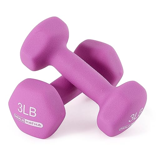 HolaHatha Neoprene Dumbbell Weights Set with Rack, 32 Lbs, Multicolor - image 9