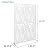 72“ H x 45.3” W Cutout Design Metal Privacy Screen, Freestanding Decorative Privacy Screen, Galvanized Iron Room Divider, Waterproof and Rustproof for Indoor/Outdoor Use (Leaf White)