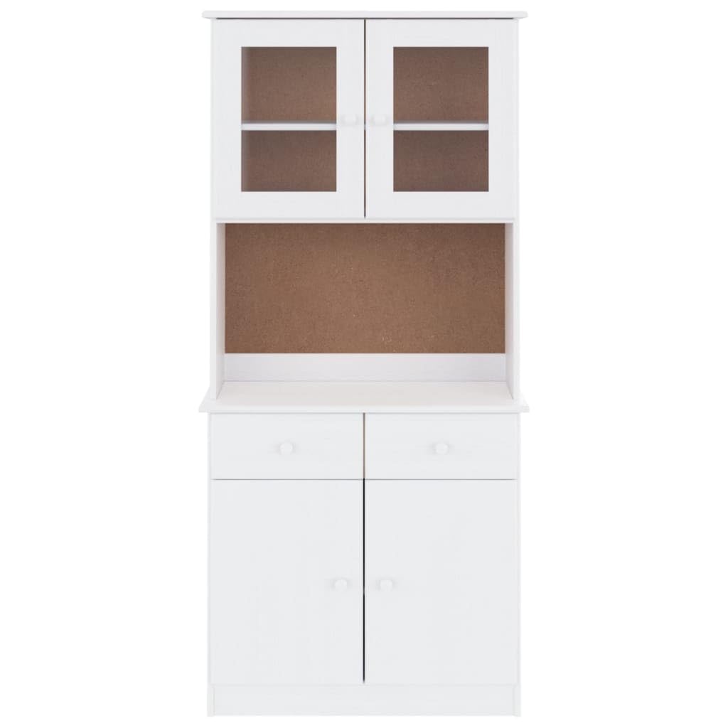 Tablero de madera maciza para salón de madera de pino rústico con cajones y puertas de cristal