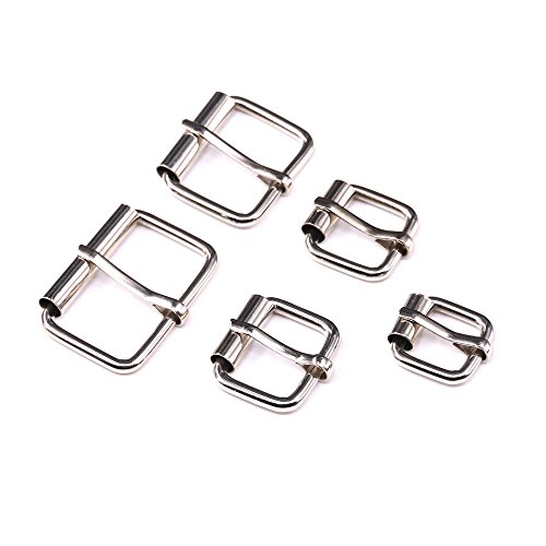 Swpeet 50 Pcs Assorted Multi-Purpose Sliver Metal Roller Buckle Ring For Hardware Belt Bags Ring Hand Diy Accessories -13Mm,15Mm, 20Mm, 25Mm, 32Mm #TOP5
