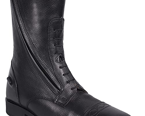 Botas de montar QHP Tamar para adulto en talla 37 de caña ancha y color negro 6